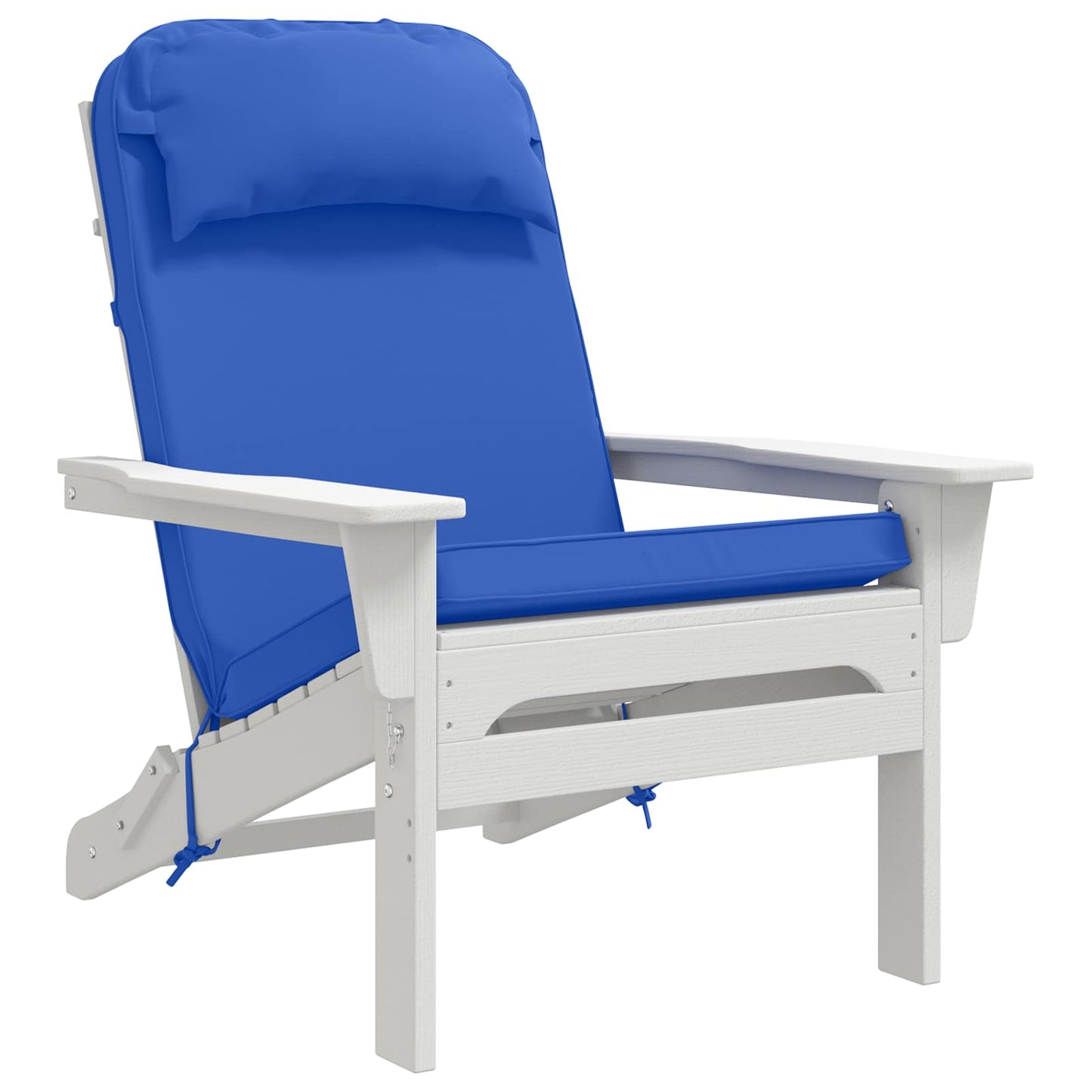 vidaXL Sun Lounger Cushion 100% Polyester Royal Blue 55 x 124 x 5 cm
