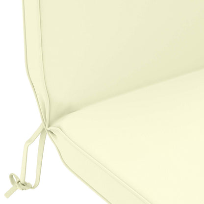 vidaXL Sun Lounger Cushion 100% Polyester Cream 55 x 124 x 5 cm
