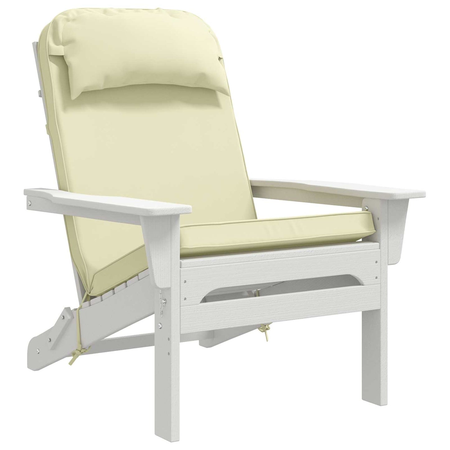 vidaXL Sun Lounger Cushion 100% Polyester Cream 55 x 124 x 5 cm