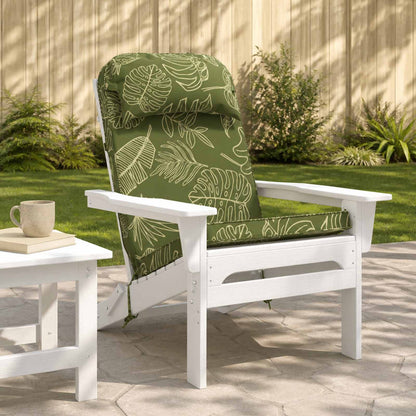 vidaXL Adirondack Chair Cushion 100% Polyester Leaf Design