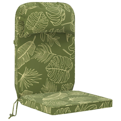 vidaXL Sun Lounger Cushion 100% Polyester Leaf Design 55 x 124 x 5 cm
