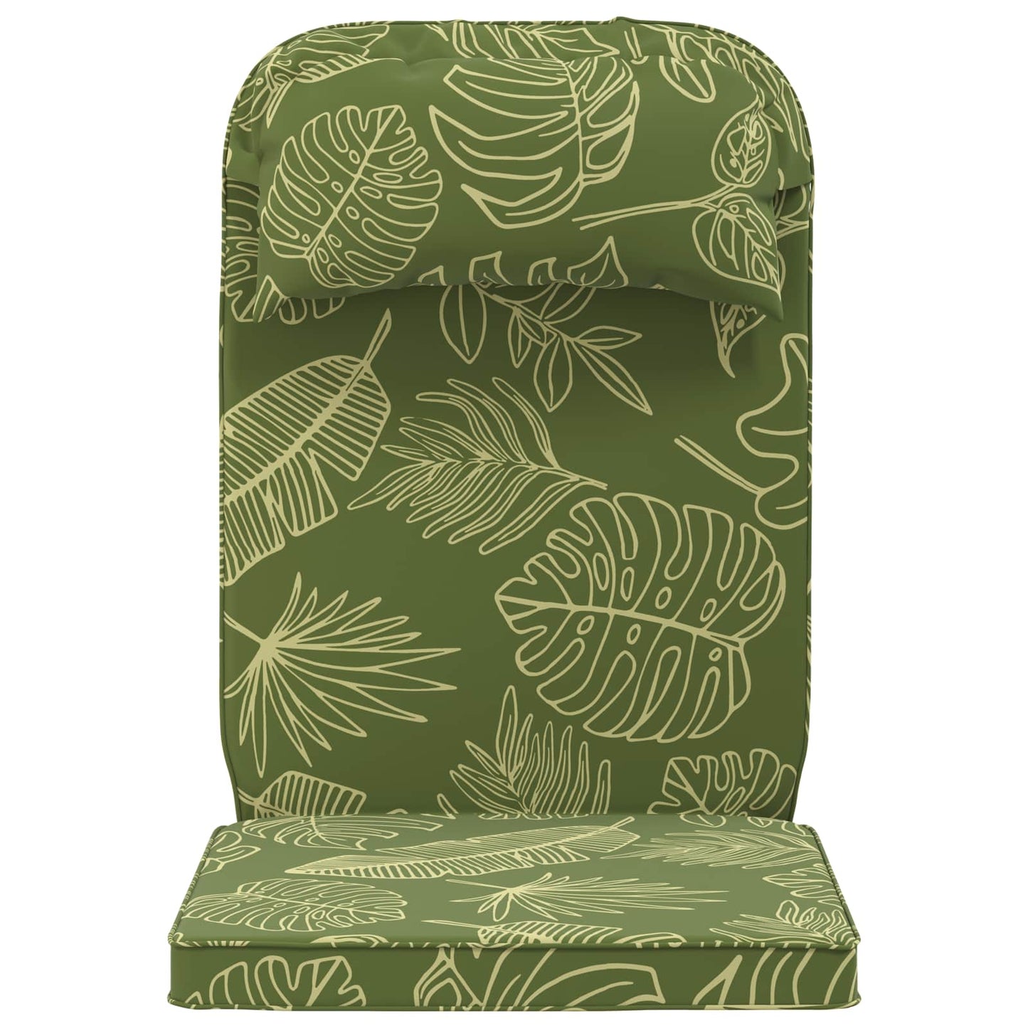 vidaXL Sun Lounger Cushion 100% Polyester Leaf Design 55 x 124 x 5 cm