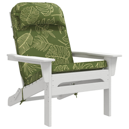 vidaXL Sun Lounger Cushion 100% Polyester Leaf Design 55 x 124 x 5 cm