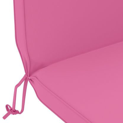 vidaXL Sun Lounger Cushion 100% Polyester Pink 55 x 124 x 5 cm