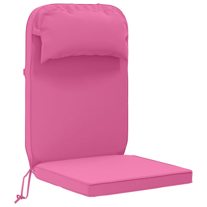 vidaXL Sun Lounger Cushion 100% Polyester Pink 55 x 124 x 5 cm