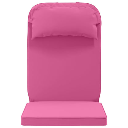 vidaXL Sun Lounger Cushion 100% Polyester Pink 55 x 124 x 5 cm