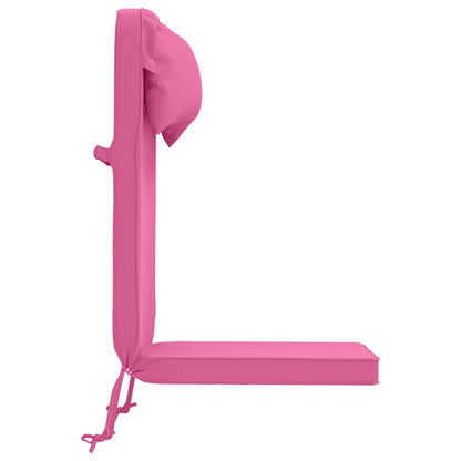 vidaXL Sun Lounger Cushion 100% Polyester Pink 55 x 124 x 5 cm