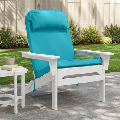 vidaXL Sun Lounger Cushion 100% Polyester Turquoise 55 x 124 x 5 cm