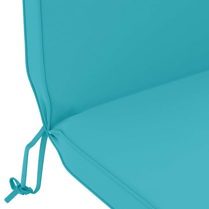 vidaXL Sun Lounger Cushion 100% Polyester Turquoise 55 x 124 x 5 cm