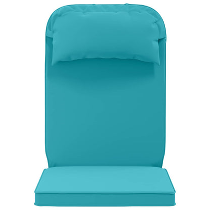 vidaXL Sun Lounger Cushion 100% Polyester Turquoise 55 x 124 x 5 cm