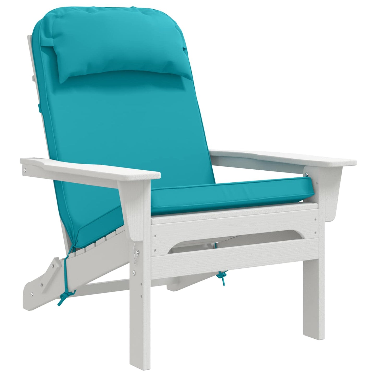 vidaXL Sun Lounger Cushion 100% Polyester Turquoise 55 x 124 x 5 cm