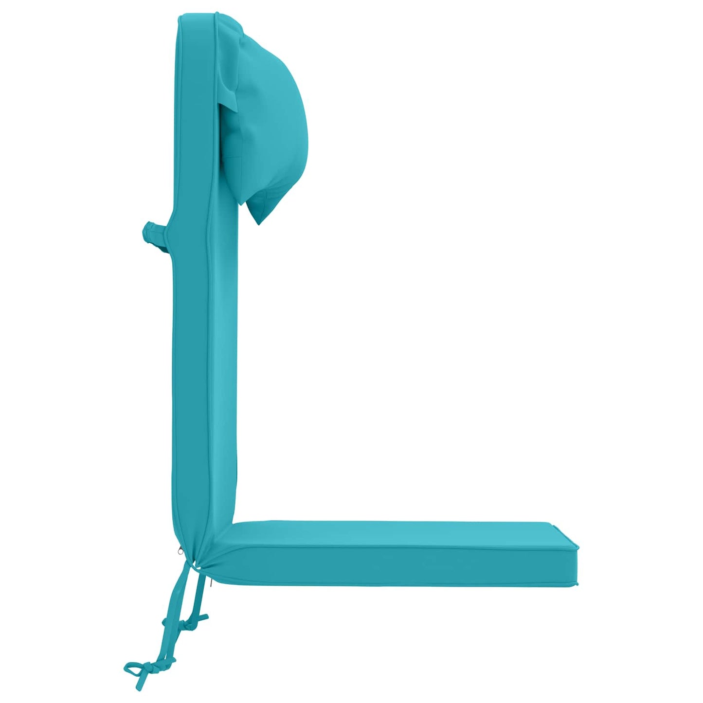 vidaXL Sun Lounger Cushion 100% Polyester Turquoise 55 x 124 x 5 cm
