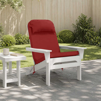 vidaXL Adirondack Chair Cushion 100% Polyester Wine Red