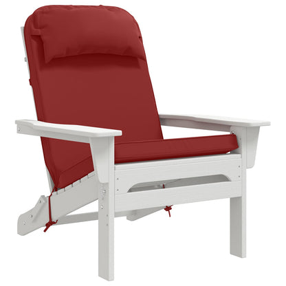 vidaXL Sun Lounger Cushion 100% Polyester Wine Red 55 x 124 x 5 cm