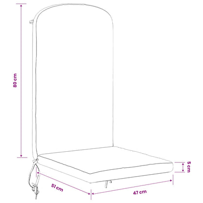 vidaXL Sun Lounger Cushion GEMERT 100% Polyester Light Green