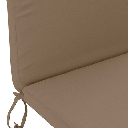 vidaXL Sun Lounger Cushion GEMERT 100% Polyester Taupe 47 x 131 x 5 cm