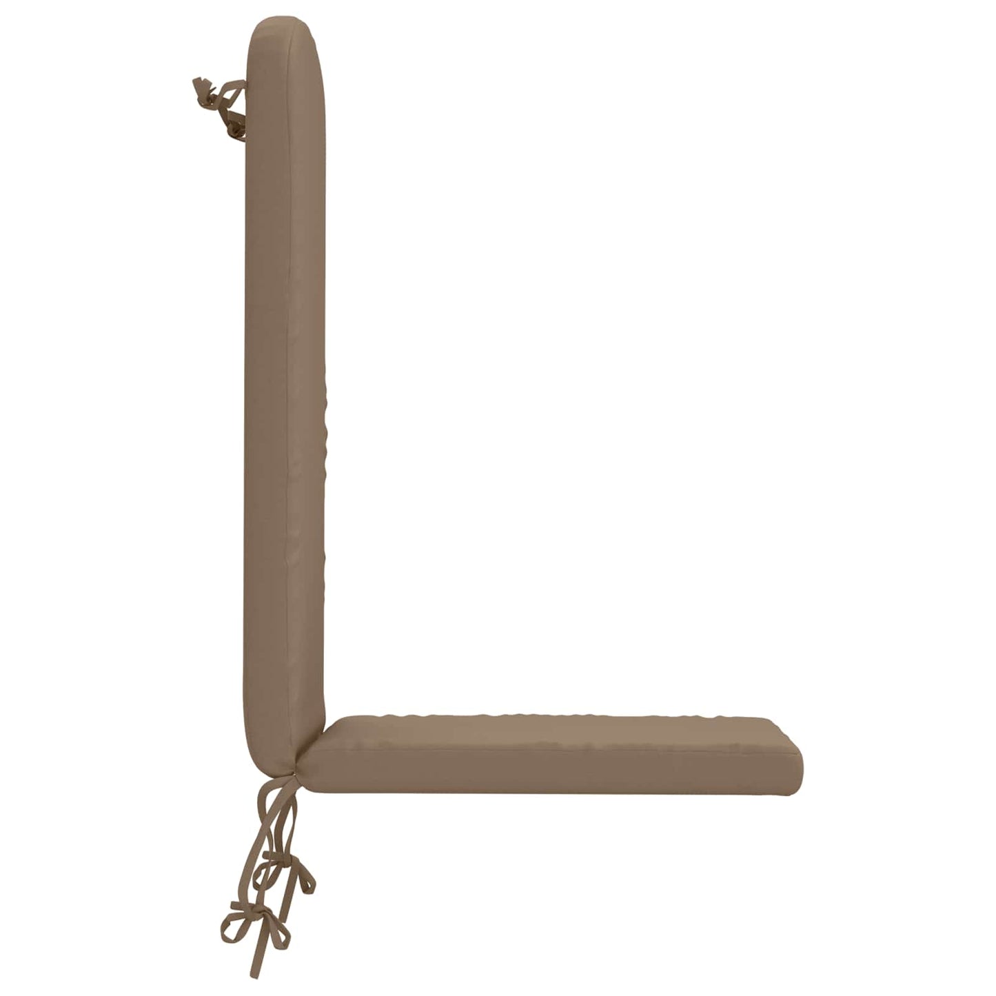 vidaXL Sun Lounger Cushion GEMERT 100% Polyester Taupe 47 x 131 x 5 cm
