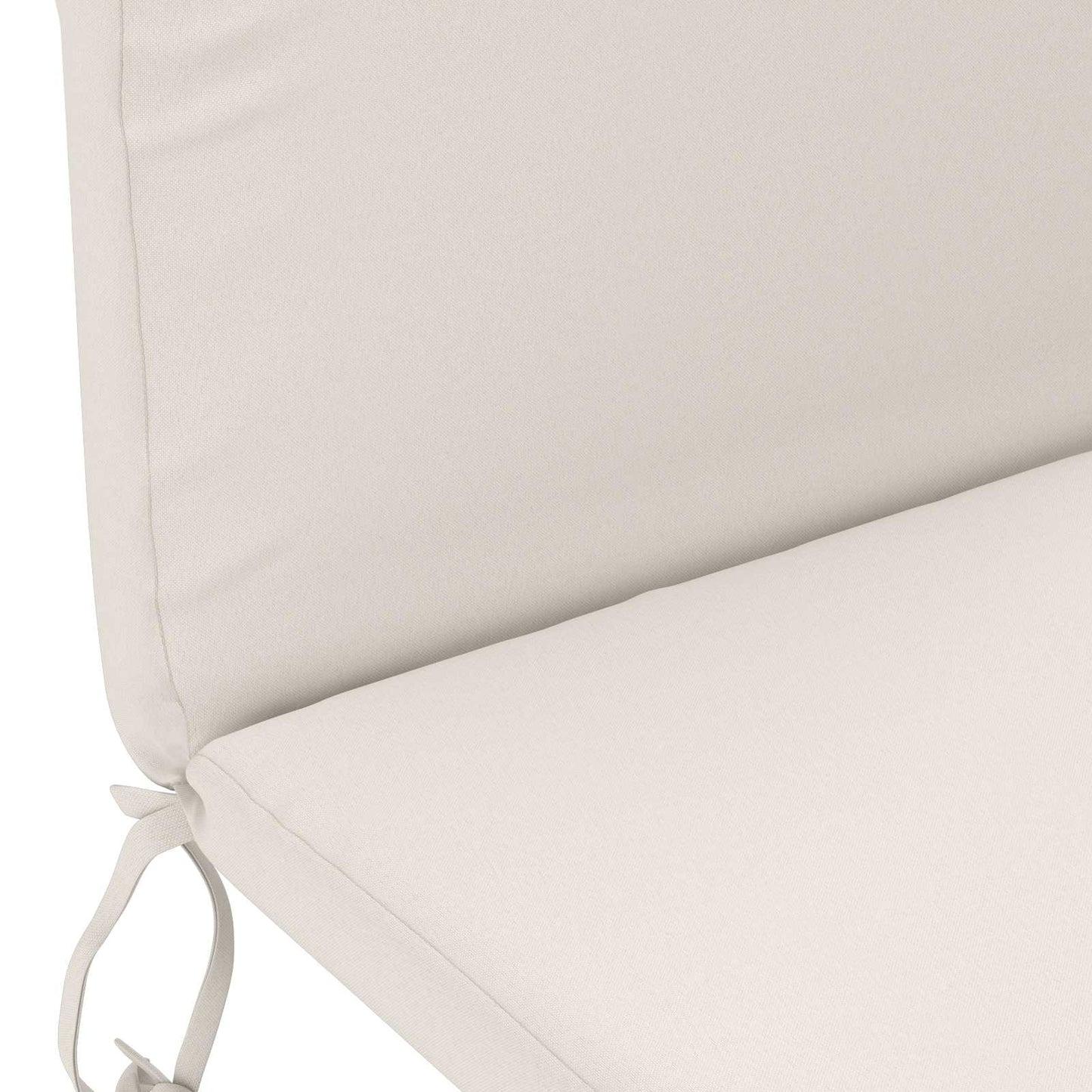 vidaXL Sun Lounger Cushion GEMERT 100% Polyester White 47 x 131 x 5 cm