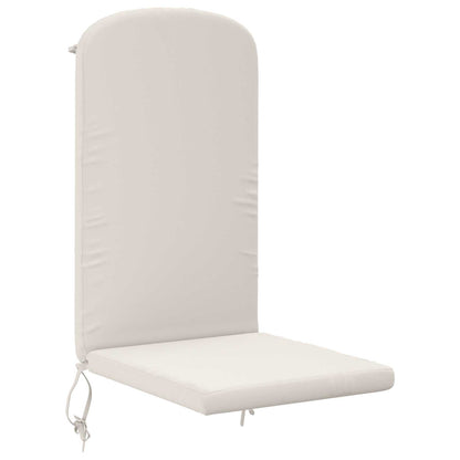 vidaXL Sun Lounger Cushion GEMERT 100% Polyester White 47 x 131 x 5 cm