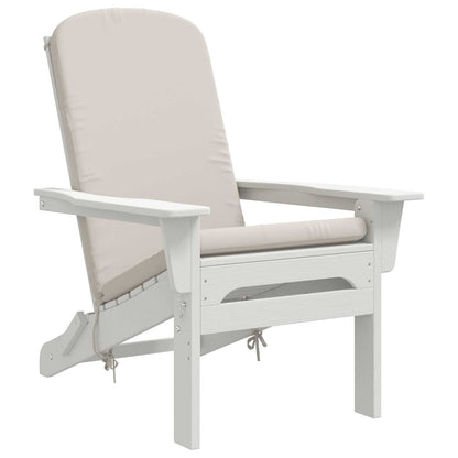 vidaXL Sun Lounger Cushion GEMERT 100% Polyester White 47 x 131 x 5 cm