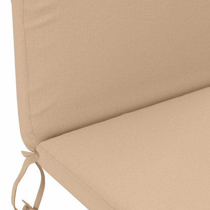 vidaXL Sun Lounger Cushion GEMERT 100% Polyester Sand 47 x 131 x 5 cm
