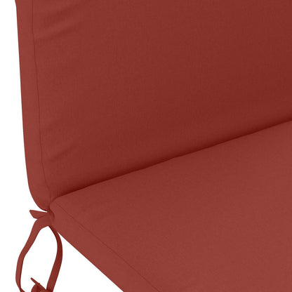 vidaXL Sun Lounger Cushion GEMERT 100% Polyester Red 47 x 131 x 5 cm