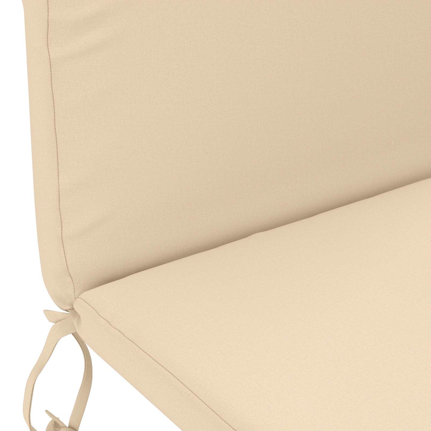 vidaXL Sun Lounger Cushion GEMERT 100% Polyester Cream 47 x 131 x 5 cm