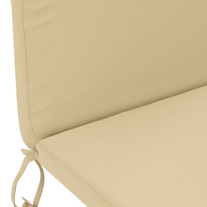 vidaXL Sun Lounger Cushion GEMERT 100% Polyester Beige 47 x 131 x 5 cm