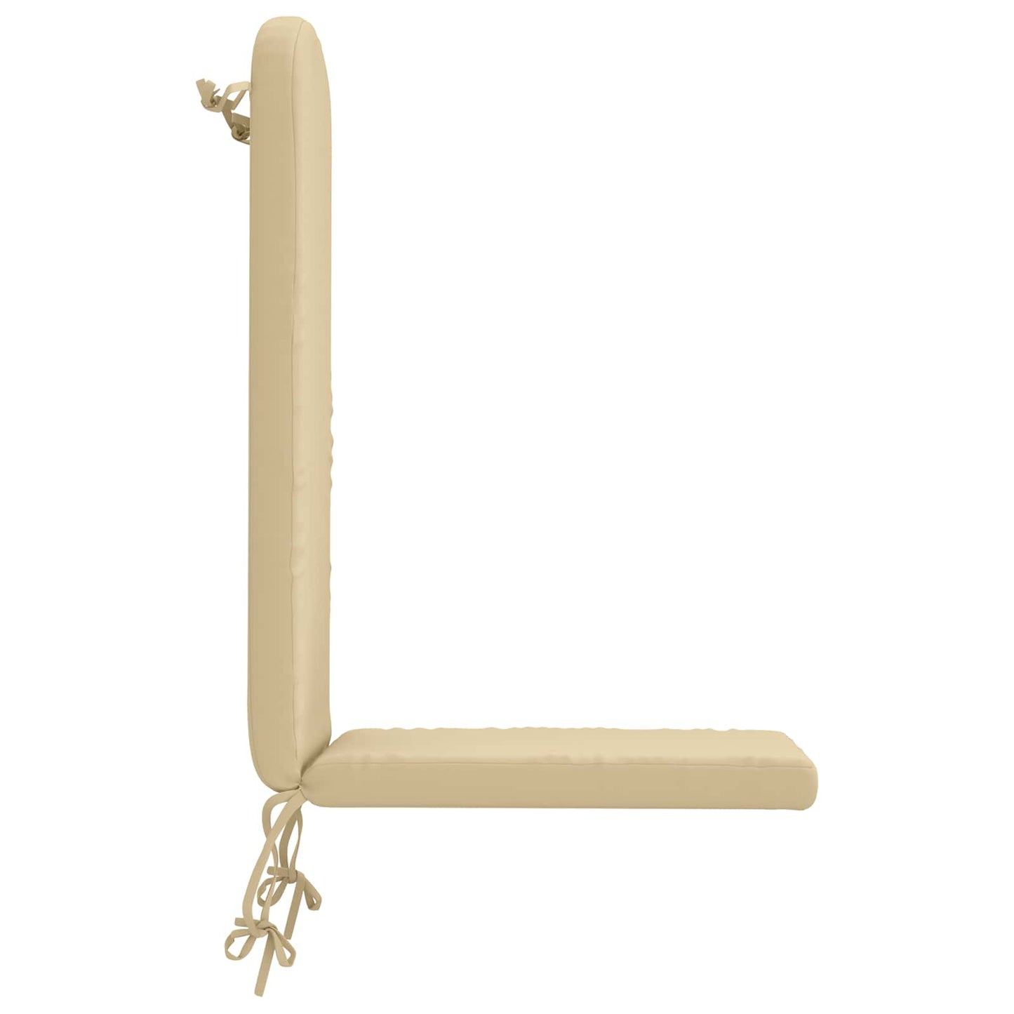vidaXL Sun Lounger Cushion GEMERT 100% Polyester Beige 47 x 131 x 5 cm