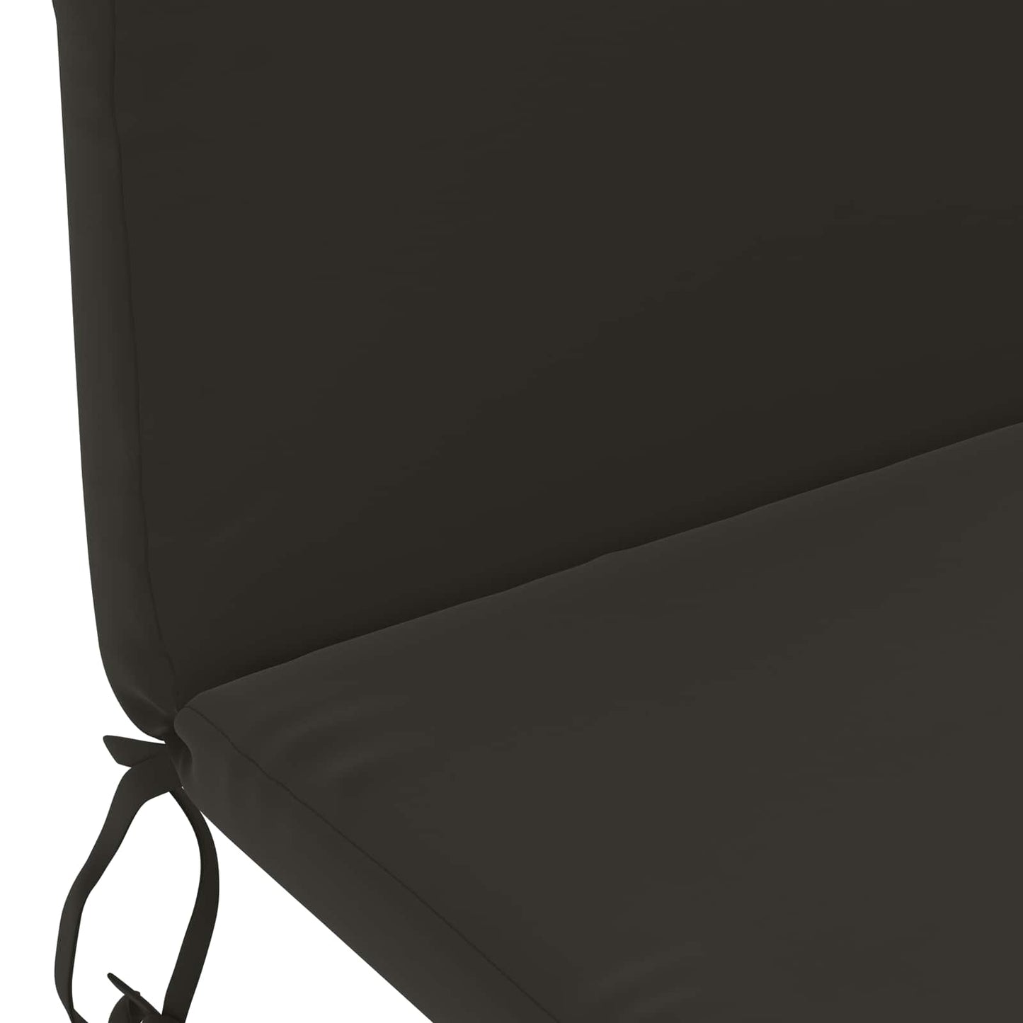 vidaXL Sun Lounger Cushion GEMERT 100% Polyester Black 47 x 131 x 5 cm