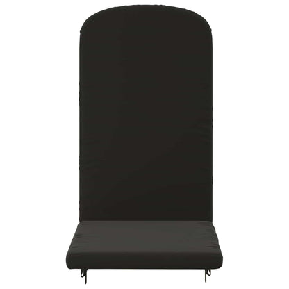vidaXL Sun Lounger Cushion GEMERT 100% Polyester Black 47 x 131 x 5 cm
