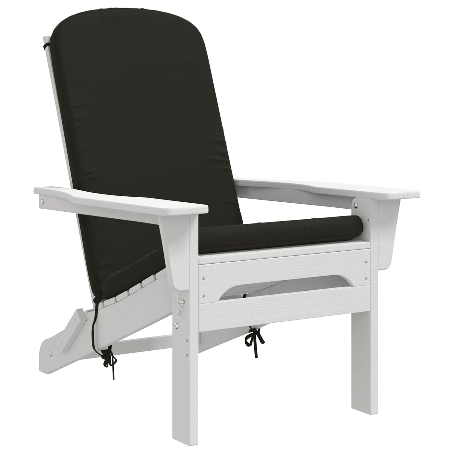 vidaXL Sun Lounger Cushion GEMERT 100% Polyester Black 47 x 131 x 5 cm
