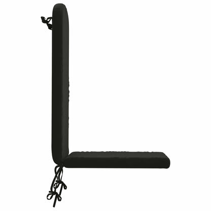 vidaXL Sun Lounger Cushion GEMERT 100% Polyester Black 47 x 131 x 5 cm