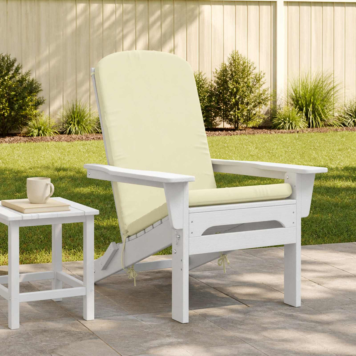vidaXL Adirondack Chair Cushion GEMERT 100% Polyester Cream