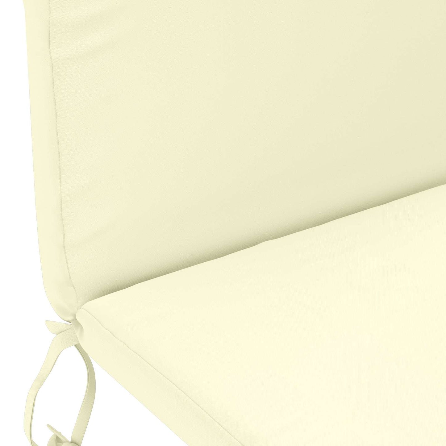 vidaXL Sun Lounger Cushion GEMERT 100% Polyester Cream 47 x 131 x 5 cm