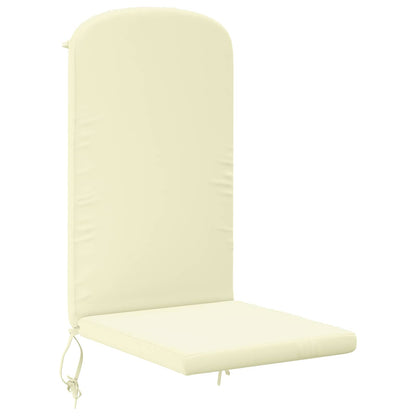 vidaXL Sun Lounger Cushion GEMERT 100% Polyester Cream 47 x 131 x 5 cm