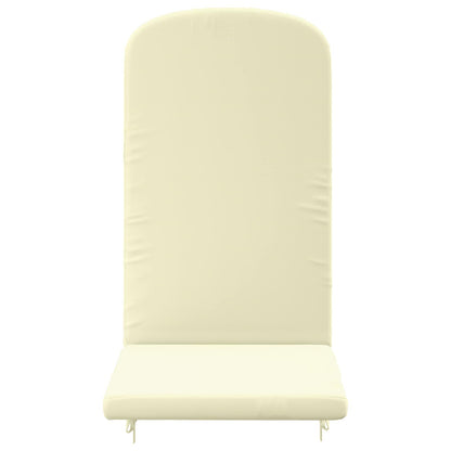 vidaXL Sun Lounger Cushion GEMERT 100% Polyester Cream 47 x 131 x 5 cm