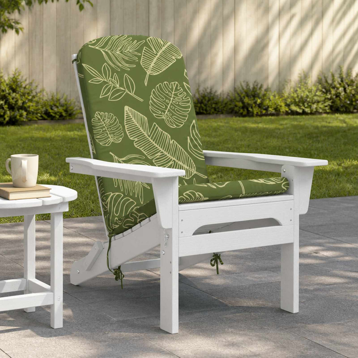 vidaXL Adirondack Chair Cushion GEMERT 100% Polyester Leaf Design