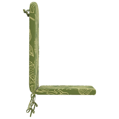 vidaXL Sun Lounger Cushion GEMERT 100% Polyester Leaf Design