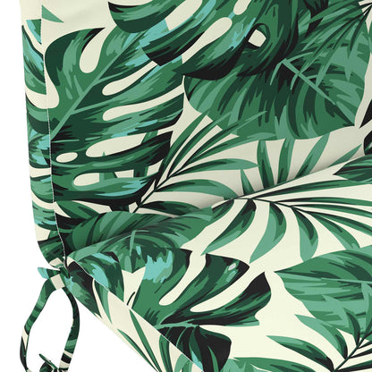 vidaXL Sun Lounger Cushion GEMERT 100% Polyester Leaf Pattern