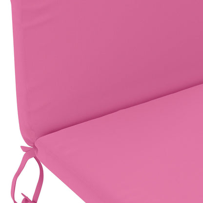 vidaXL Sun Lounger Cushion GEMERT 100% Polyester Pink 47 x 131 x 5 cm