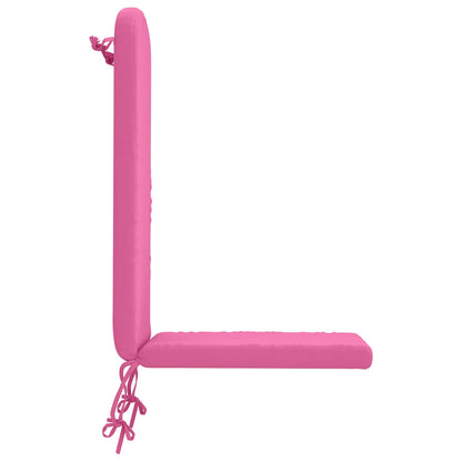 vidaXL Sun Lounger Cushion GEMERT 100% Polyester Pink 47 x 131 x 5 cm