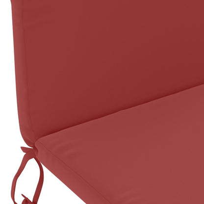 vidaXL Sun Lounger Cushion GEMERT 100% Polyester Wine Red