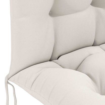 vidaXL Sun Lounger Cushion PUTTEN 100% Polyester White