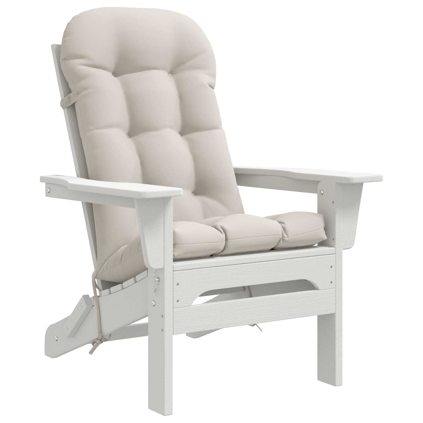 vidaXL Sun Lounger Cushion PUTTEN 100% Polyester White