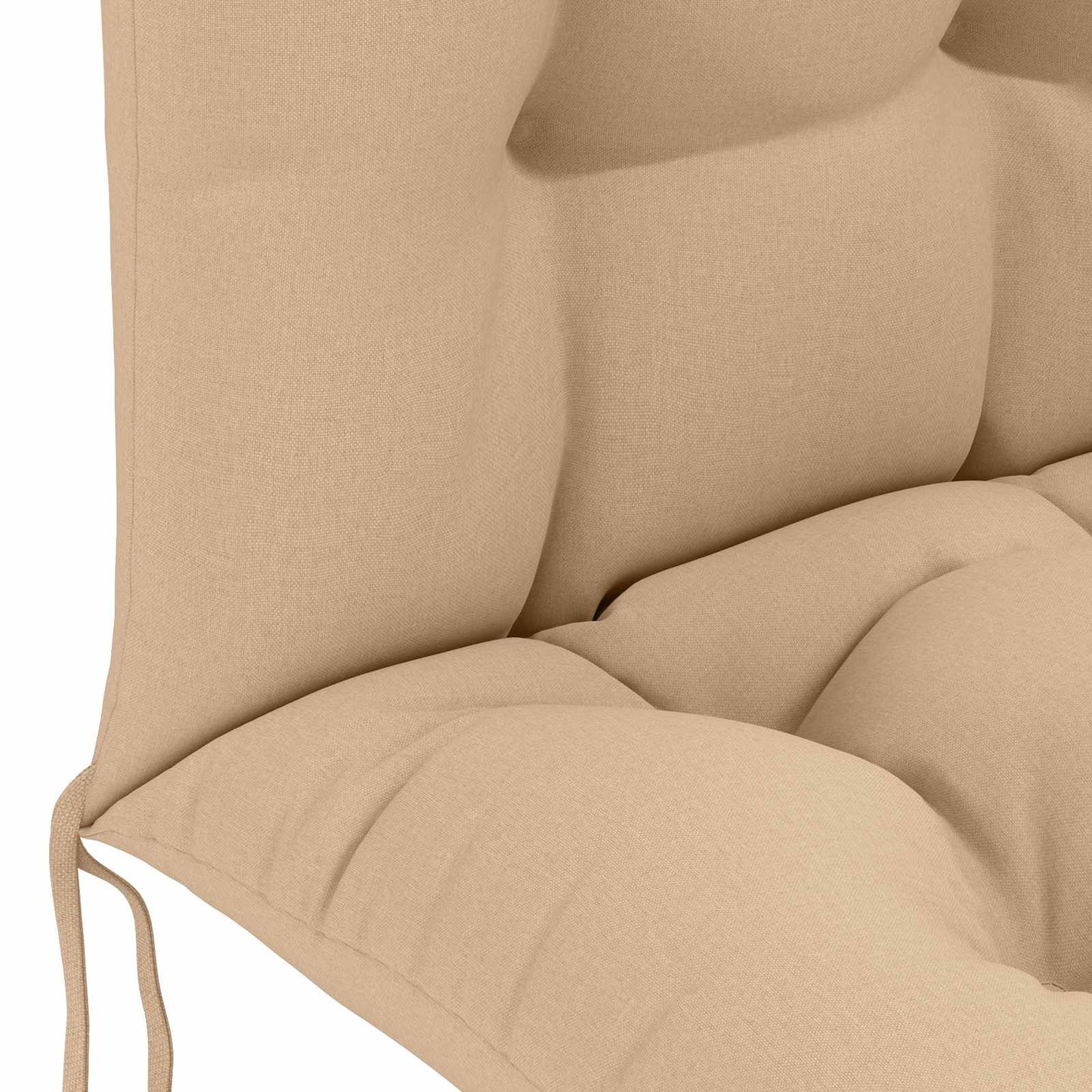 vidaXL Sun Lounger Cushion PUTTEN 100% Polyester Sand 48 x 112 x 10 cm