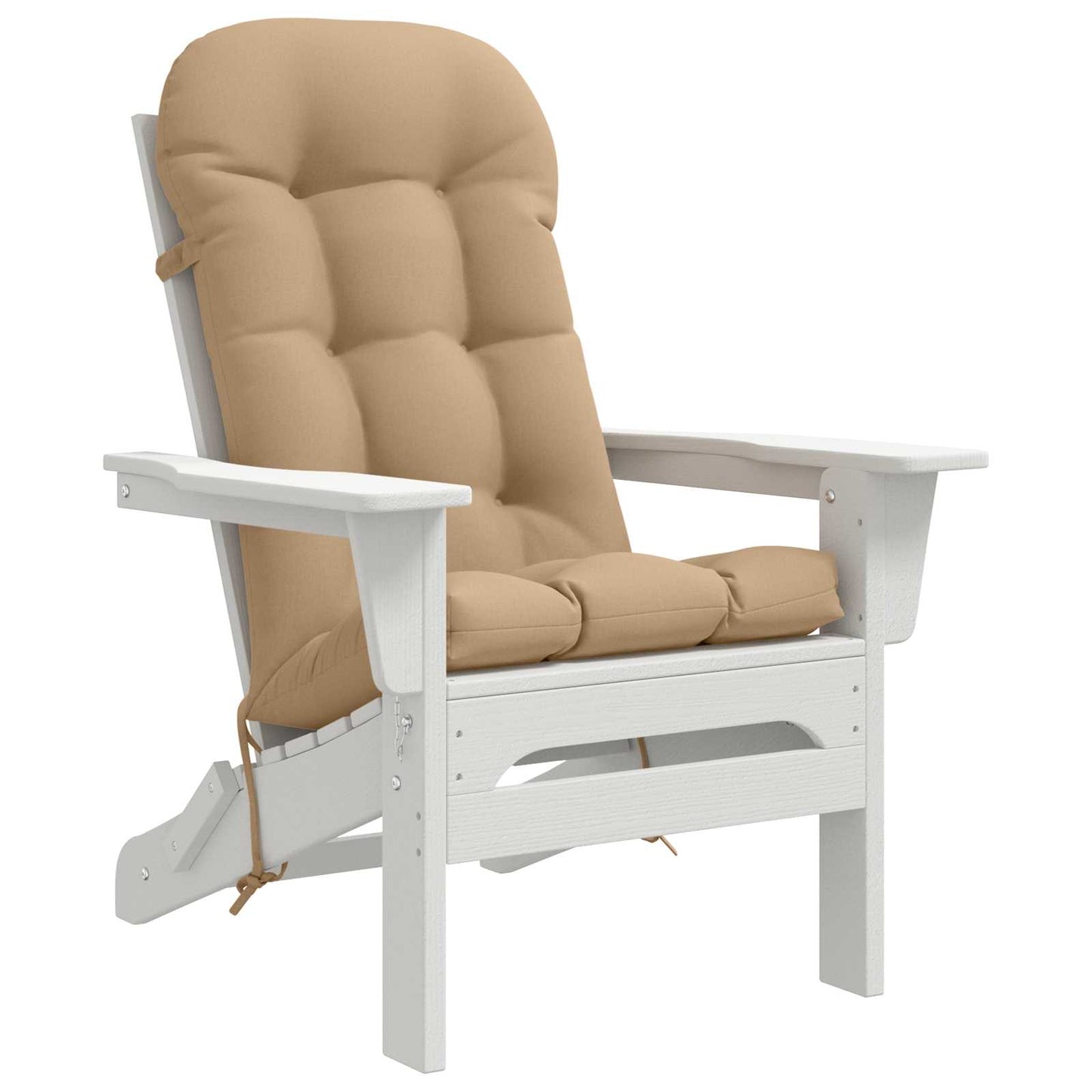 vidaXL Sun Lounger Cushion PUTTEN 100% Polyester Sand 48 x 112 x 10 cm