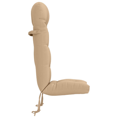 vidaXL Sun Lounger Cushion PUTTEN 100% Polyester Sand 48 x 112 x 10 cm