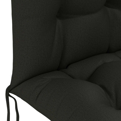 vidaXL Sun Lounger Cushion PUTTEN 100% Polyester Black