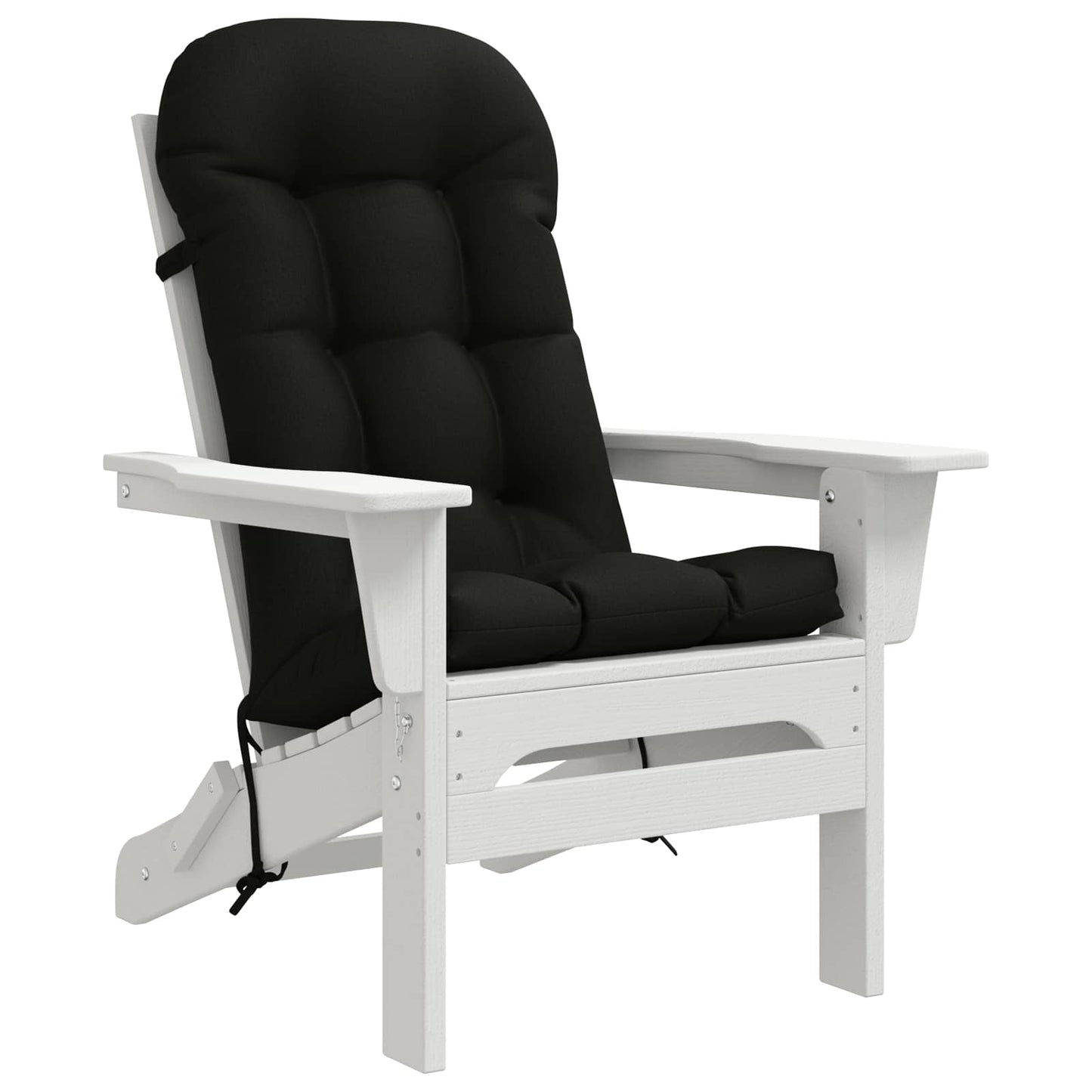 vidaXL Sun Lounger Cushion PUTTEN 100% Polyester Black